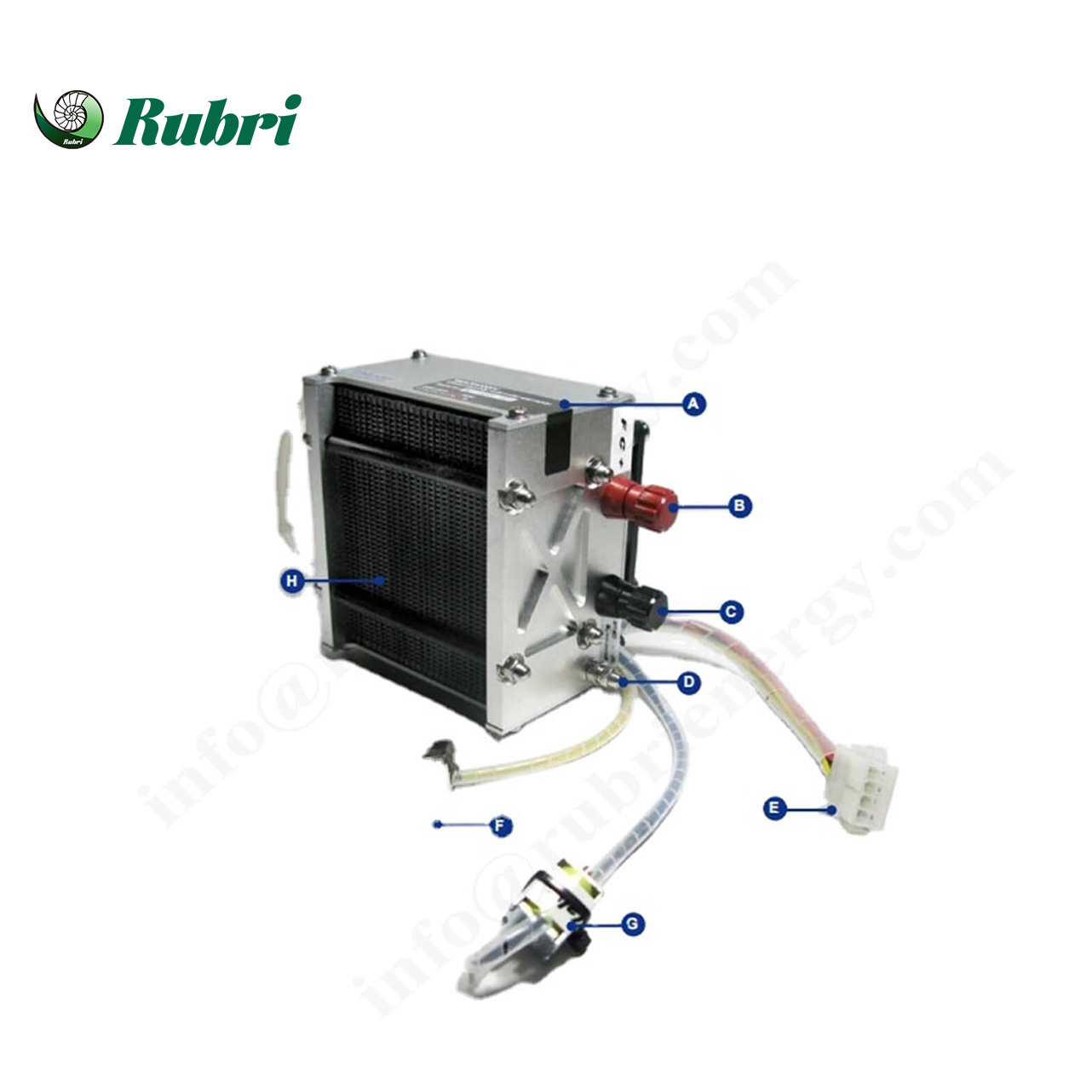Generator de energie cu pile de combustie cu hidrogen, răcit cu aer, de 500 W
