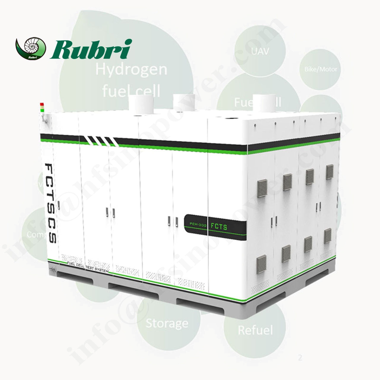 Banc de testare pentru celule de combustie cu hidrogen de 150 kW