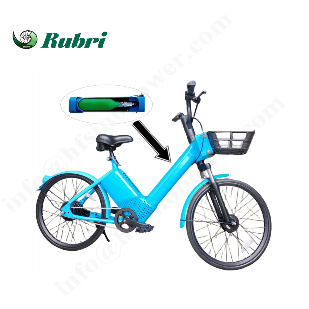 Rubri-H-Bike 300, bicicletă nouă pe bază de hidrogen